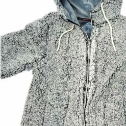 BJØRNSON XANDRA Sherpa Fleece Vest 4 Seizoenen Dames - Zacht - Hoodie / Capuchon - Rits - Maat 44 - Antraciet Melange -Mushie  winkel 550x737 2