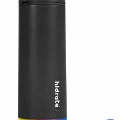Hidrate Spark Chug Slimme Waterfles - Roestvrij Staal - 620ml - LED Verlichting - Zwart -Mushie  winkel 550x753 3