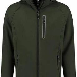 Kjelvik Kevan Groen Softshell Jas - Maat M