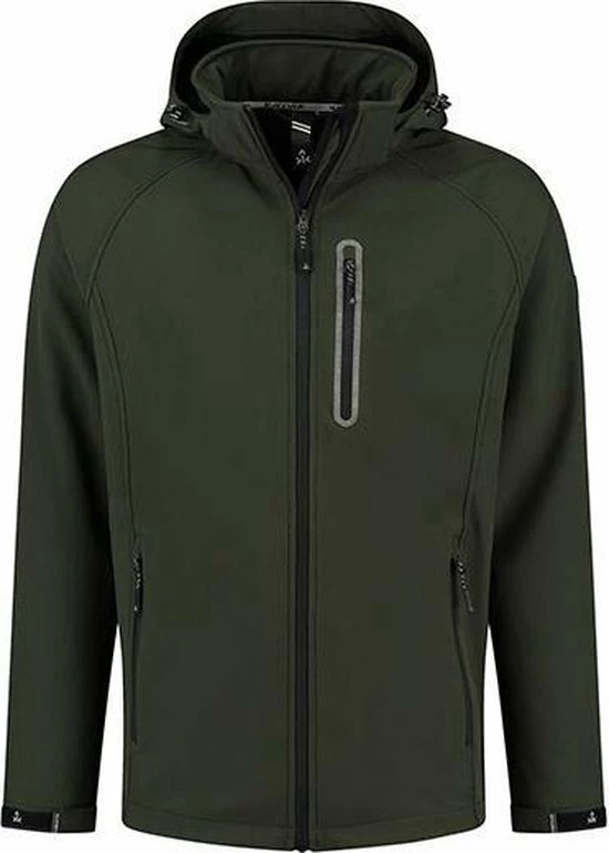 Kjelvik Kevan Groen Softshell Jas - Maat M 1 Kjelvik Kevan Groen Softshell Jas - Maat M