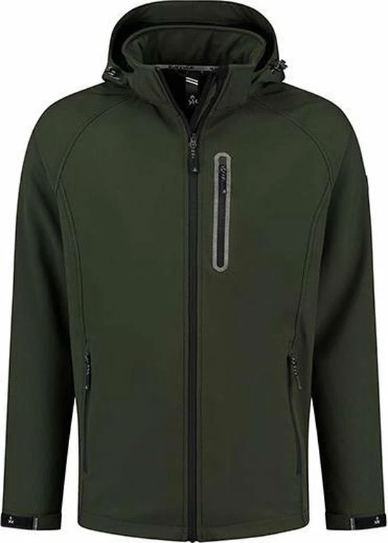 Kjelvik Kevan Groen Softshell Jas - Maat M 4 Kjelvik Kevan Groen Softshell Jas - Maat M - Afbeelding 4