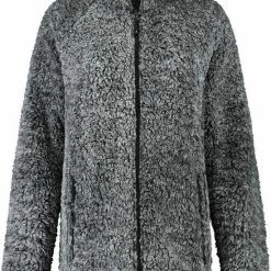 Kjelvik Dames Vest - Teddy Dames Vest - Philou - Zwart Gemeleerd - Maat 46