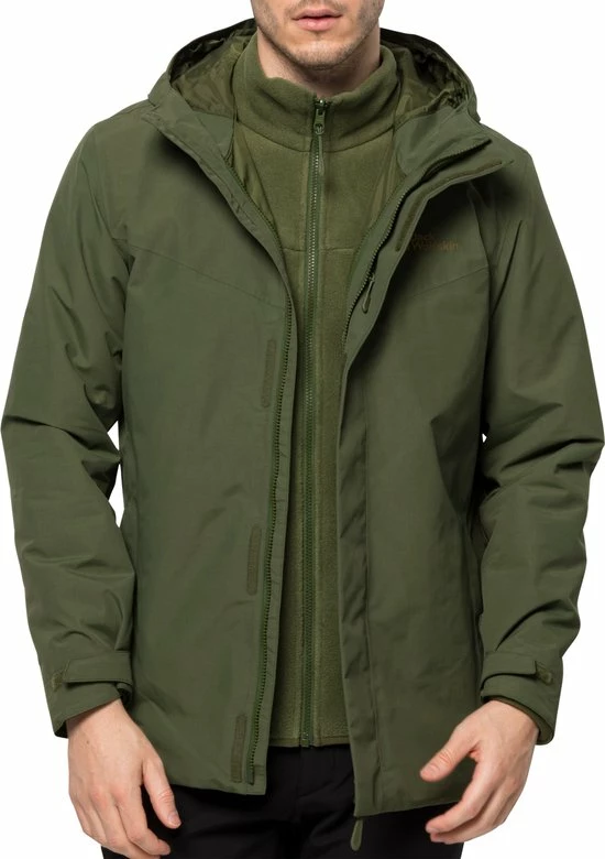Jack Wolfskin Altenberg 3-in-1 Jas Mannen - Maat L 11 Jack Wolfskin Altenberg 3-in-1 Jas Mannen - Maat L - Afbeelding 11