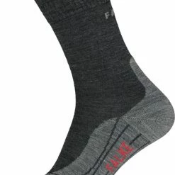 FALKE TK5 Wander Wandelsokken Mid-rise Zacht Thermisch Anti-blaar Antizweet Zonder Motief Met Elastische Boord Warm Admend Merinowol Grijs Dames Sportsokken - Maat 41-42 -Mushie  winkel 550x789 1