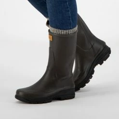 Travelin' Dunas Dames Rubberen Regenlaarzen - Waterdicht En Isolerend - Bruin - Maat 39 -Mushie  winkel 550x793 7