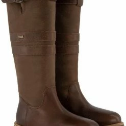 Travelin' Norway - Dames Wolgevoerde Outdoorlaars - Waterdicht En Ademend - Wandellaarzen - Bruin Leer - Maat 38