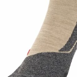 FALKE TK2 Explore Wandelsokken Warm Winter Zacht Thermisch Ademend Anti-blaar Antizweet Zonder Motief Met Elastische Boord Merinowol Beige Dames Sportsokken - Maat 39-40 -Mushie  winkel 550x802