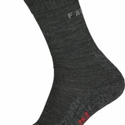FALKE TK2 Explore Wandelsokken Warm Winter Zacht Thermisch Ademend Anti-blaar Antizweet Zonder Motief Met Elastische Boord Merinowol Grijs Dames Sportsokken - Maat 37-38 -Mushie  winkel 550x804 3
