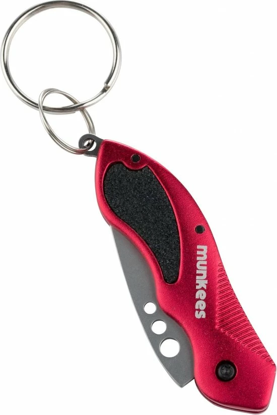 Munkees Opvouwbaar Zakmes Rood Staal 10,4 Cm 2 Munkees Opvouwbaar Zakmes Rood Staal 10,4 Cm - Afbeelding 2