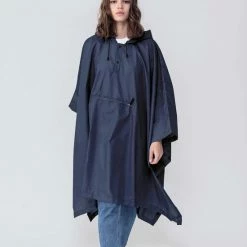 Clima Bisetti - Regenponcho Paars Blauw - Fietsponcho - Regenponcho Volwassenen - Waterdicht - Unisex - Regenponcho Fiets - Regenponcho Dames - Regenponcho Heren - Regenponcho Herbruikbaar - Regenponcho's