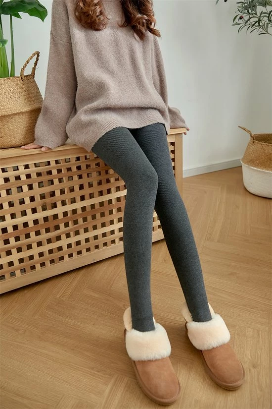 Merkloos Thermo Legging - Winter Legging - Fleece Legging - Warme Legging - High Waist - DonkerGrijs - One Size 2 Merkloos Thermo Legging - Winter Legging - Fleece Legging - Warme Legging - High Waist - DonkerGrijs - One Size - Afbeelding 2