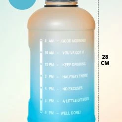 Quality Needz - Waterfles - Drinkfles Met Rietje - Stevig & Handig Handvat - 2 Liter - Sportfles - Waterfles Met Tijdmarkeringen - Water Bottle - Bidon 2 Liter - Waterfles Met Rietje -Mushie  winkel 550x825 32