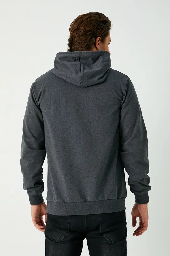 Merkloos Comeor Hoodie Heren - Donker Grijs - Dun - XL 2 Merkloos Comeor Hoodie Heren - Donker Grijs - Dun - XL - Afbeelding 2