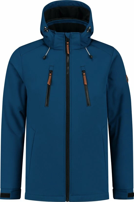 Travelin' Jack Soren - Softshell Herenjas - Blauw - Maat M 1 Travelin' Jack Soren - Softshell Herenjas - Blauw - Maat M