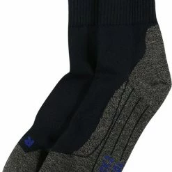 FALKE TK2 Explore Cool Short Wandelsokken Kort Zacht Thermisch Anti-blaar Antizweet Zonder Motief Met Elastische Boord Verkoelend Ademend Sneldrogend Blauw Heren Sportsokken - Maat 46-48 -Mushie  winkel 550x834 2